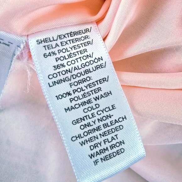 Ann Taylor Loft Women's Tweed Mini Skirt Size 14 Pink Peach Zipper Pockets - Picture 11 of 15